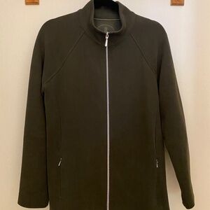 Tommy Bahama Aruba Full-Zip Sweatshirt. Dark olive. Size large